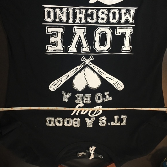 NWT Love Moschino black T-shirt size US 8 - Picture 8 of 10